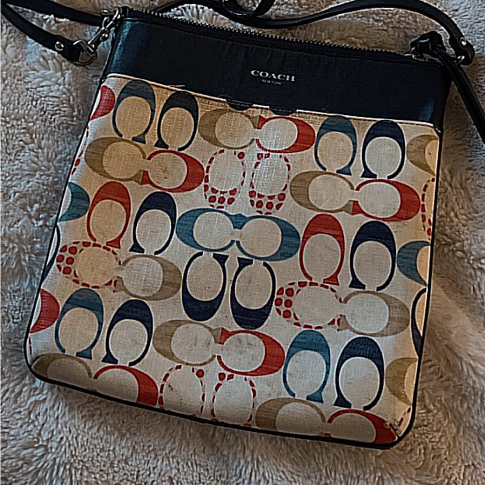 Coach Colorful Patterned Crossbody Bag